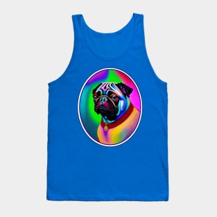 Pug in Living Color Tank Top